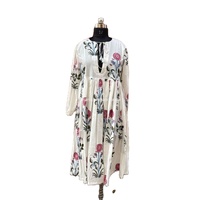 Indian Tunic Printed Beach Wear for Women, Bohemian Apparel