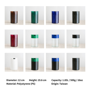 Conteneur cylindrique hermétique de qualité alimentaire 1,85 L à ouverture facile, pot de rangement de cuisine anti-humidité pour biscuits, noix, aliments secs, compatible lave-vaisselle - Product Image 2