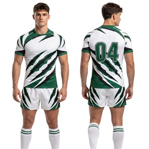 Tenues de rugby pour hommes et femmes, offrant une tissu respirant haute performance, une coupe courte et flexible, une construction durable, personnalisables pour les équipes - Product Image 3
