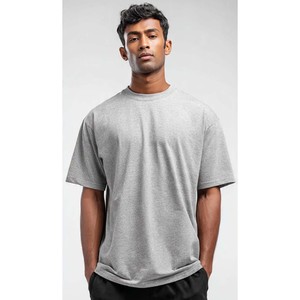 T-shirts tendance pour hommes en jersey de coton 100% vert olive, coupe classique, manches courtes, col rond, couleur unie, style décontracté, teinture unie - Product Image 3