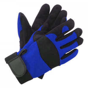 Gants de sécurité robustes en polyester, paume double couche, cuir synthétique souple Amara, ajustement parfait, poignet réglable, antistatiques - Product Image 3