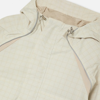 Veste de sport imperméable personnalisée OEM pour la course à pied, avec fermeture éclair, impression et bandes réfléchissantes, coupe-vent noir froissé pour homme