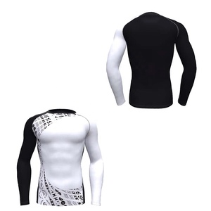 เสื้อรัดกล้ามเนื้อแขนยาว MMA ระบายอากาศได้ดี ผลิตจากโพลีเอสเตอร์/สแปนเด็กซ์ สำหรับว่ายน้ำและดำน้ำ ผู้ชาย สามารถปรับแต่งสีและโลโก้ได้ พิมพ์ลายแบบ Sublimation ปี 2026 - Product Image 4