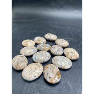 Piedra de Palma de Ágata de Leche Dendrítica Natural, 35×45×15 mm, Ágata Dendrítica Pulida, Piedra Curativa de Mano - Product Image 6