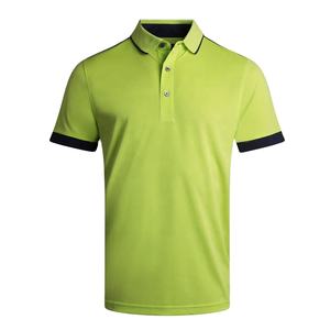 Chemise de golf pour homme de haute qualité, très vendue, 100% polyester, séchage rapide, respirante, manches courtes, tricotée, brodée - Product Image 1