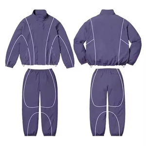 Veste coupe-vent pour homme, en toile légère, imperméable, avec logo personnalisé, vêtements de sport OEM, fournisseur en gros, rose, bleu - Product Image 3