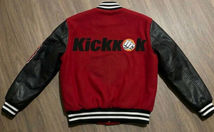 Bulk Wholesale Custom Wool Canvas Varsity Letterman Jackets with Stand Collar and Front Logo OEM - Product Image 2