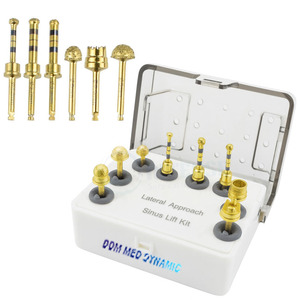 Kit profesional de fresas de diamante para implantes dentales con acceso lateral y elevación de seno, juego de instrumentos quirúrgicos de precisión de acero inoxidable - Product Image 4