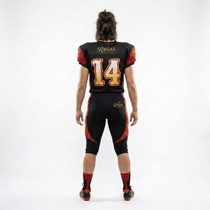 Uniformes de football américain personnalisés avec logo, pantalons de football américain professionnels, maillots à manches courtes pour jeunes, hauts de jersey américains - Product Image 5