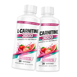 Complément alimentaire liquide L-Carnitine 3000 en vrac sous marque privée – Saveur fraise pastèque - Product Image 2