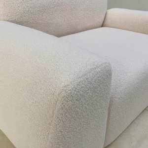 Asiento Individual Personalizado en Color, con Marco de Madera Contrachapada, Espuma y Tela, Estilo Moderno, NGUYEN DECOR, Respaldo en Forma de U con Cojín de Espuma - Product Image 5