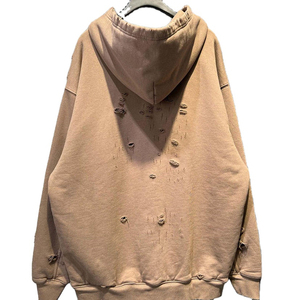 Sweat à capuche homme effet vieilli, hiver, couleur unie, performance, fitness, agilité, respirant, écologique, séchage rapide - Product Image 3
