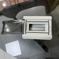 QHECO Boîtier de distribution électrique solaire extérieur étanche IP65 en plastique à 8 voies, boîtier de jonction MCB, combinateur DC