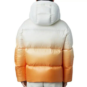 Chaqueta Acolchada Personalizada para Hombre, Chaqueta de Plumón con Relleno de Burbujas, Material de Poliéster de Alta Calidad, Color Degradado - Product Image 2