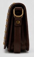Sac bandoulière de luxe en cuir clouté style preppy vintage pour femme, sac à main de créateur, sac messager de voyage tendance