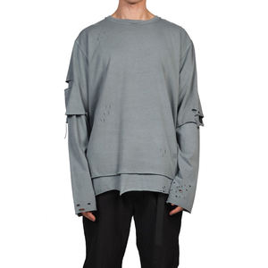 Nueva Llegada, Camiseta Personalizada de Moda Urbana para Hombre, 100% Algodón, Transpirable, Cuello Redondo, Talla Grande, Manga Larga, Doble Capa, Doble Manga - Product Image 1