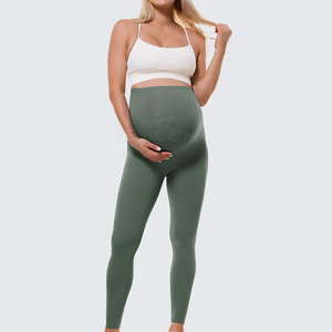 Legging de maternité de haute qualité avec matière extensible douce et taille de soutien pour des activités quotidiennes confortables - Product Image 6
