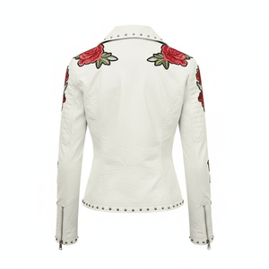 Veste en cuir pour femmes, coupe-vent, respirante, sur mesure, OEM, vente en gros - Product Image 2