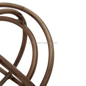 2 Sculptures boule de Bronze, ensemble de figurines décoratives pour la maison bureau, salon, Table de décoration, articles cadeaux disponibles en différentes couleurs - Product Image 3