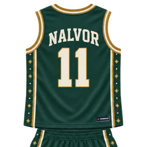 Conjunto de Uniforme de Baloncesto Personalizado para Hombre, Negro y Rojo, Jersey sin Mangas con Cuello en V y Pantalones Cortos con Diseño de Rayas, Nombre del Equipo y Número, Ropa Deportiva al Por Mayor - Product Image 4
