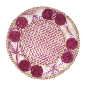Set de table en raphia tressé à la main en forme de fleur, dessous de plat en paille naturelle, écologique, résistant à la chaleur, pour mariage bohème - Product Image 5