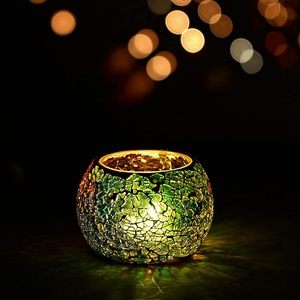 <b>Mosaic</b> Glass Decorative Tea Light Candle Holders for Home Decor and Festive Decoration - Product Image 5