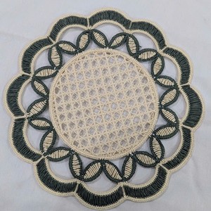 Flower-shaped Woven Minimalist Western Style Placemat Creative Home <b>Table</b> Decoration <b>Dinner</b> Plate Heat Insulation <b>Mat</b> <b>Mat</b> - Product Image 3