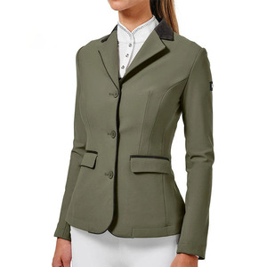Classic Tweed Women <b>Riding</b> Jacket Vintage Wool Equestrian Coat Heritage Styling Traditional Horseback <b>Riding</b> Blazer - Product Image 3