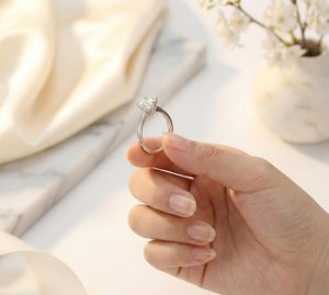 Moissanite Rings 925 Sterling Silver Handmade Gemstone Rings Elegant Boho Jewelry Sparkling Crystal Statement Rings - Product Image 5