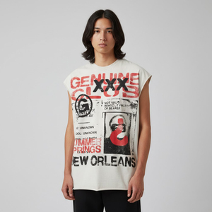 เสื้อกล้ามสตรีทแวร์ผู้ชายแบบสั่งทำพิเศษ ปี 2026 ผ้าฝ้าย 100% ทรงใหญ่พิเศษ พิมพ์ลายกราฟิก ใส่ได้ทั้งชายและหญิง - Product Image 6