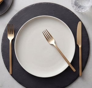 Modern Simple <b>Gold</b> Finish Flatware Set With Stainless Steel <b>Utensils</b> Suitable For Daily Dining Parties And Hotels Use - Product Image 1