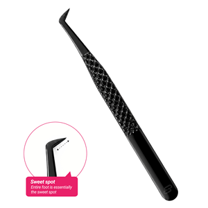 Pince à cils Charmlash Private Label Tools à 90 degrés, séparateur de cils, outil ergonomique en microfibre, design pour volume - Product Image 1