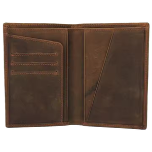 Cartera para pasaporte de cuero genuino de moda Premium, organizador de viaje con bloqueo RFID, ranuras para tarjetas, bolsillos para boletos, portátil ligero - Product Image 3