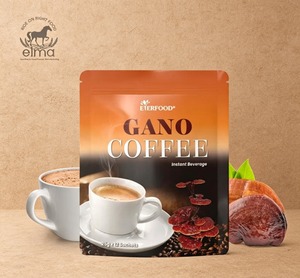 Café Blanco Instantáneo 4 en 1 con Ganoderma Reishi Lingzhi, Marca Privada, 25g x 15 Sobres, Sabor Amargo, Cafeinado - Product Image 1
