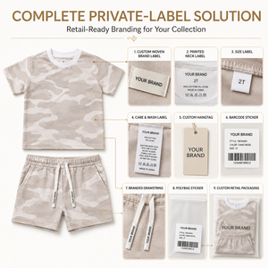 Ensemble t-shirt et short unisexe à manches longues en coton tricoté, col rond, couleur unie, couleur personnalisée, tenue décontractée d'été pour homme - Product Image 6