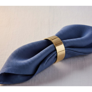 Ronds de serviette élégants dorés, porte-serviettes modernes en laiton poli pour mariages, dîners et décoration de table à domicile, prix bas - Product Image 1