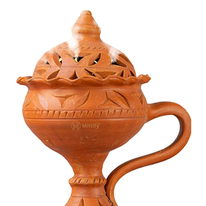 Support de brûleur d'encens en bois fait main avec finition bois pour la décoration intérieure, support pour bâtonnets d'encens et cire aromatique - Product Image 2