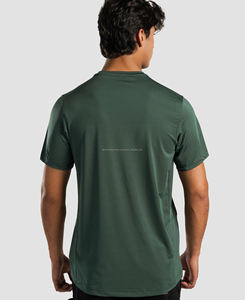 Camiseta de Punto Jersey para Hombre de la Mejor Calidad, con Aberturas Laterales, Elegante, Transpirable, de Poliéster/Algodón, con Estampado Digital, Diseño Sólido, Nueva - Product Image 3