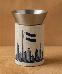 Quemador de Incienso Moderno al por Mayor, Envuelto en Tela y Metal, con Diseño de la Bandera de Dubái, para Decoración del Hogar en el Medio Oriente - Product Image 1