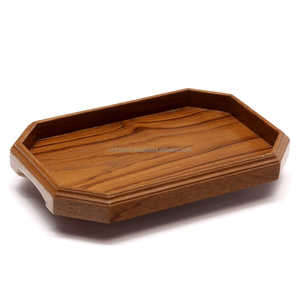 Juego de bandejas de servicio de madera hechas a mano Opulent Touch, bandejas decorativas de Acacia, Mango y Sheesham para café de comedor y uso doméstico de lujo - Product Image 5