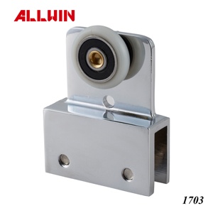 OEM ODM Conception moderne Rouleau coulissant en acier et laiton avec pince pour porte vitrée, pour applications hôtelières et de garage, Rouleau de fenêtre en fer - Product Image 5