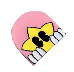 Bonnet Jacquard Unisexe Hiver Extérieur Réglable Décontracté 100% Acrylique Tricoté pour Enfants - Product Image 1