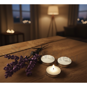 Bougie artisanale en cire de soja PDTL – 05 (Blanc) pour Noël, la Saint-Valentin, Halloween, le Ramadan, Diwali et les célébrations festives - Product Image 2