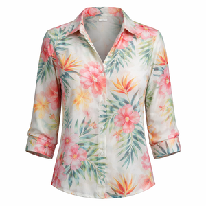 Chemise en polyester personnalisée en gros pour femmes - Fournisseur direct du fabricant OEM - Product Image 1