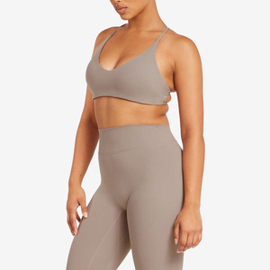 Conjunto de Yoga de 2 Piezas de Alta Calidad, Transpirable, de Secado Rápido, con Estampado Digital, Spandex/Nylon, Doble Capa, Cintura Alta Elástica, Top y Pantalones Cortos - Product Image 2