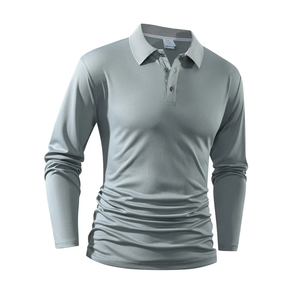 Nouveau polo pour homme, ample, confortable et tendance, polyvalent pour les tendances printemps-automne, haut de qualité et confortable - Product Image 3