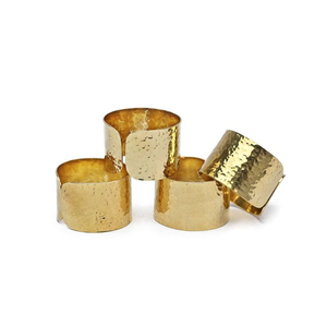 Luxury <b>Matte</b> Iron Napkin Rings for Modern Fine Dining and Party Use Eco-Friendly Durable Stocked - Product Image 1