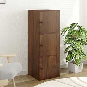 Meuble de rangement Calcio à 3 niveaux, organisateur multifonctionnel pour armoire et placard, avec plusieurs étagères fermées pour la cuisine - Product Image 4