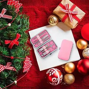 Stainless Steel 7 in 1 <b>Nail</b> Kit Portable Manicure Tools <b>Set</b> with Case for Adult Luxury Gift Box Style - Product Image 5