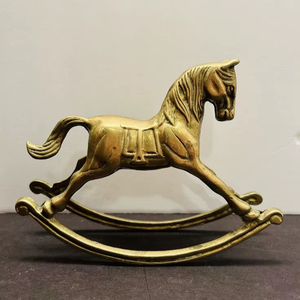 Elegant Brass Horse <b>Table</b> Centerpiece Sculpture For Dining Room Styling And Premium <b>Decorative</b> <b>Table</b> Accent - Product Image 1
